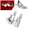swarovski náušnice s bílým zlatem